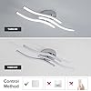 Dorlink Lampadario LED Soffitto, Plafoniera LED Soffitto Moderna, Lampadario Camera da Letto, 18W 1620LM Lampadari Soggiorno，6500K Bianco Freddo, Per Cucina, Corridoio, Ristorante,Ø52CM #3
