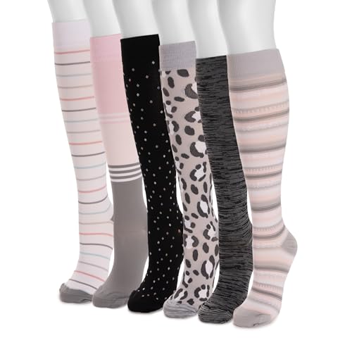 Image of MUK LUKS Nylon Compression Knee-High Socks