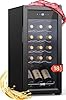 WIE Cantinetta Vino 18 Bottiglie (53L) – Cantinetta Refrigerata per Vino 5–18°C con Touch Screen, Frigo per Vino a Compressore Silenzioso 39dB, 5 Ripiani in Acciaio Inox, Sbrinamento Manuale