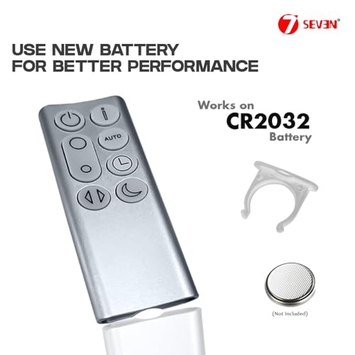 Image of 7SEVEN Compatible Dyson Fan Remote for TP05 & PH01 | Pure Hot + Cool Air Purifier Heater Fan | Heat & Cool Function | Non-Magnetic Housing | CR2032 Battery | Match Keys Exactly with Existing Remote