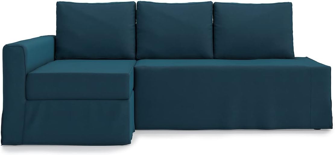 Easy Fit Friheten Couch Cover Replacement for IKEA Friheten Sleeper Sofa Cover, Friheten Sofa Cover, Friheten Cover Only (Chaise on Left-Dark Ocean)