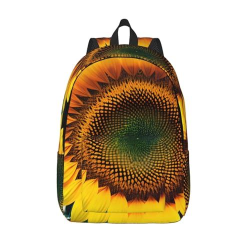 Sac à dos imprimé tournesol femme ordinateur portable voyage randonnée affaires