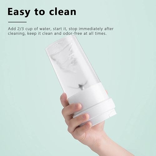 Miniatura 4 de Licuadora personal portátil para batidos  Exprimidor portátil recargable por USB de 20 onzas, mini licuadora con cuatro cuchillas ultra afiladas