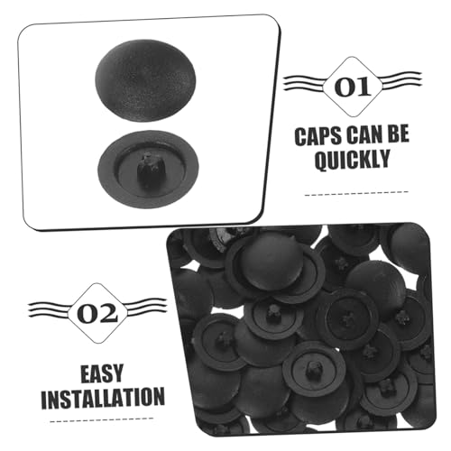 Tapas de tornillo plásticas interiores y cubiertas protectoras para muebles en cruz 4