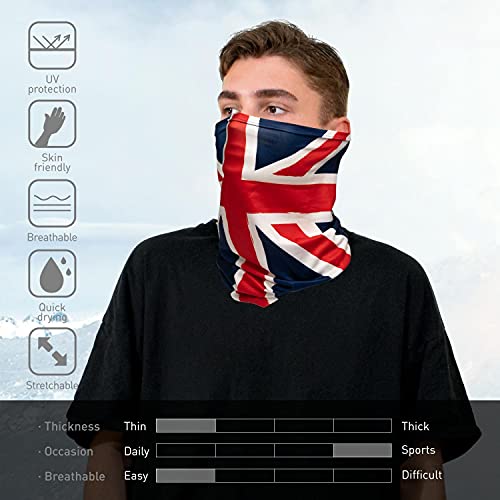 Polaina para el cuello transpirable Union Jack de BasicSense 4