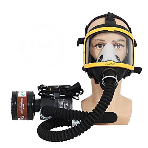 Masque à gaz facial complet électrique avec système respiratoire à débit d'air constant