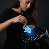 VOSAREA Flashlight Keychain Shark Design Animal Sound Keyring Cartoon Light Metal Plastic Key Holder
