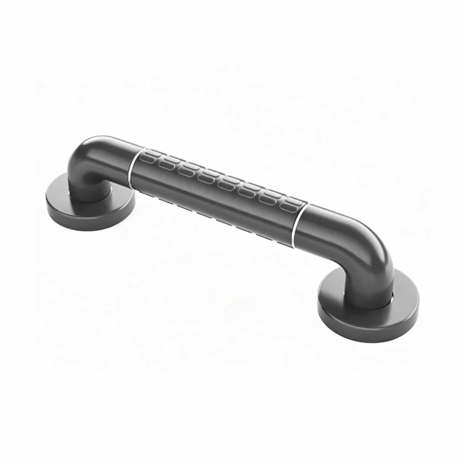 Barra De Apoyo para Ducha, Moderna Barra De Pared Mate con Agarre Antideslizante, Pasamanos De Acero Inoxidable para Hospitales Y Residencias De Ancianos.(Black,50cm)