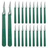 20 Stück Bastelmesser Set,Einzeln Steril Verpackt Cuttermesser,Ersatzklingen mit...