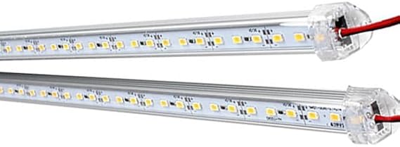 2pcs Dc 12v 50cm Rigid Led Strip Light Aluminum Shell White Waterproof Ip65 36 SMD 5630 6000k Home Interior Lighting
