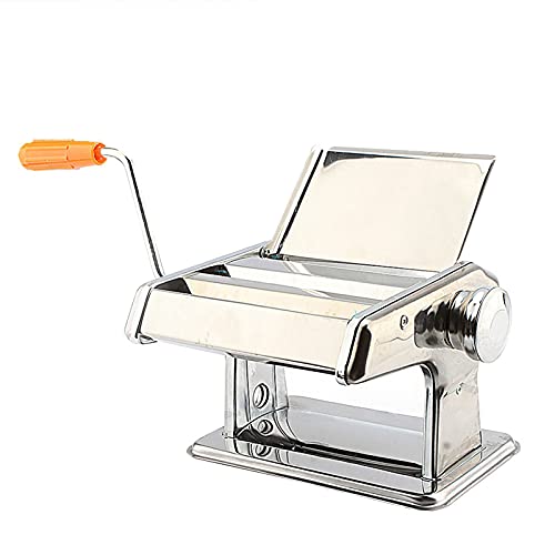 Nudelmaschine, Pasta-Maker Machine aus Edelstahl, verzinkte Oberfläche, 3-in-1 Pastamaschine, für Spaghetti, Lasagne…