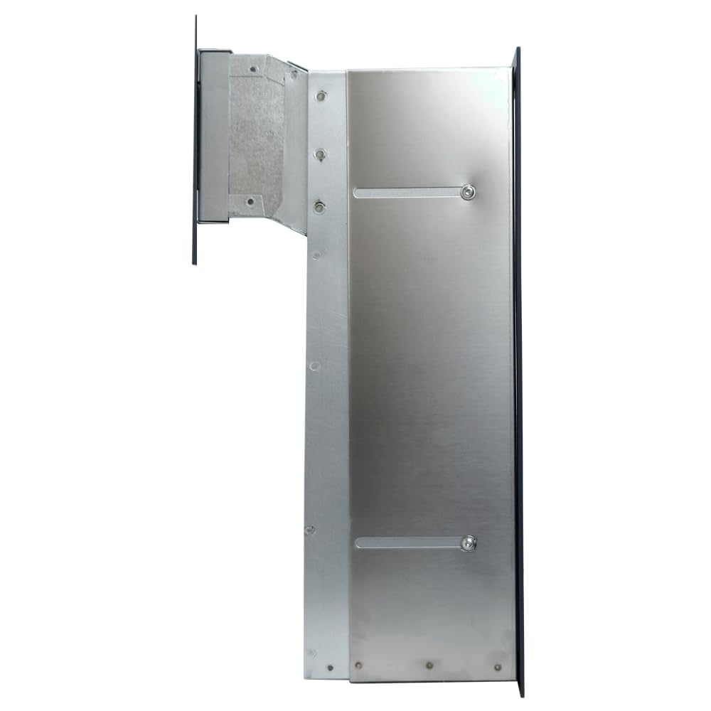 Cassetta da Incasso Passante Antracita PN620 Profondità 190-260mm esterno | acciaio inox, montaggio perimetrale, anti-furto, profondità 190-260 mm, chiavi incluse