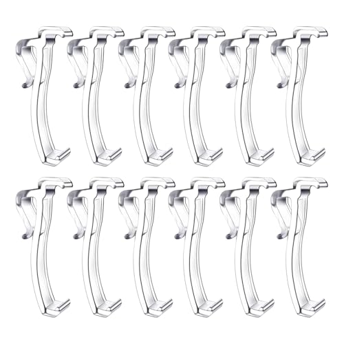 ドレープ トラック クリップ 12個 | サイド ドレープ ホールドダウン ウィンドウ カバーハードウェア | 室内用ウィンドウカバー キャンプ家具パーツ ホールドバック金具