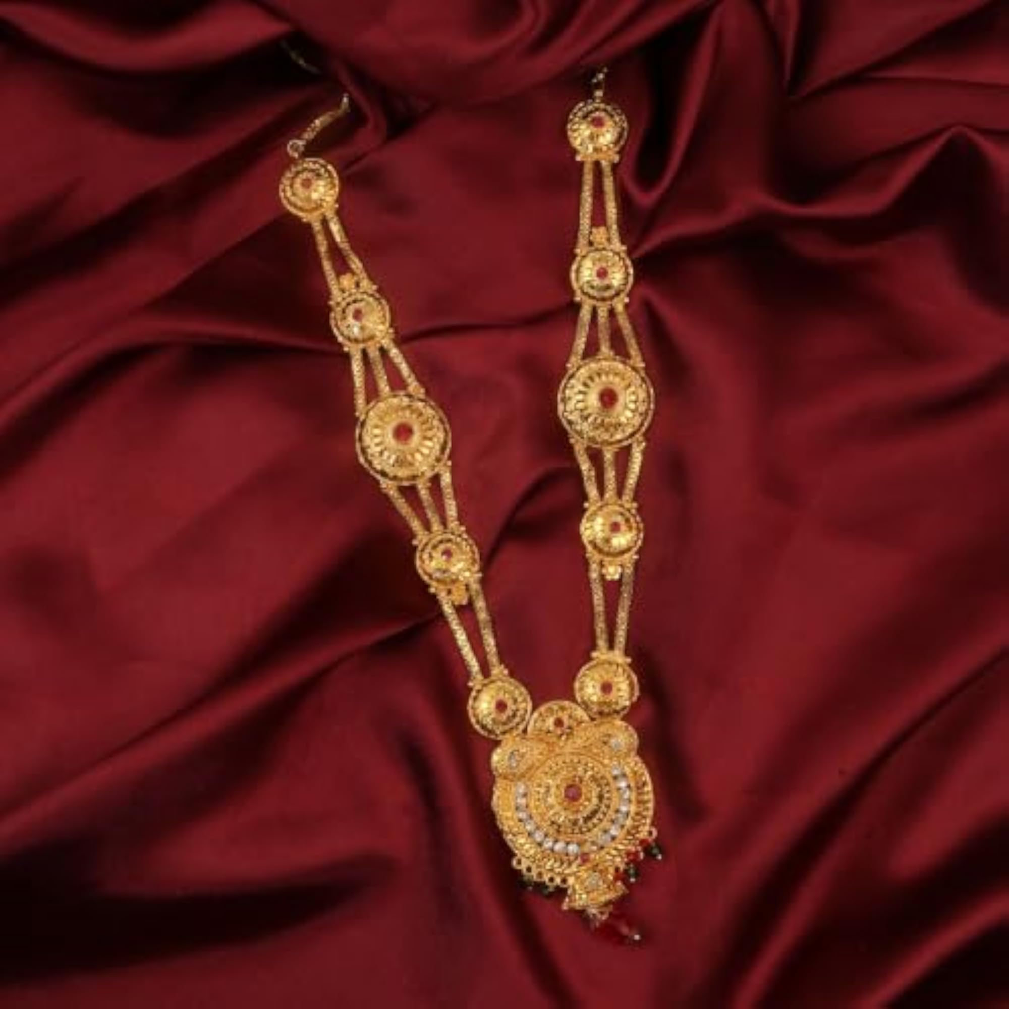 Temple Coin Necklace for Ganpati Decoration