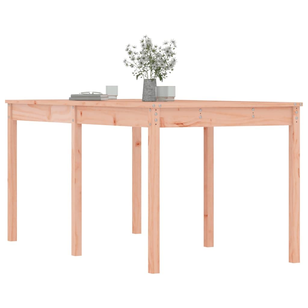 Prostokątny stół ogrodowy 159,5 x 82,5 x 76 cm lite drewno daglezja | Wytrzymały blat stołu, stabilna rama drewniana, na taras, balkon, łatwy montaż