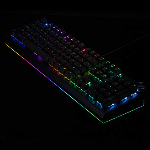 Rosewill Neon K91 Rgb Br Wired Mechanical Gaming Keyboard, Kailh Brown Switches, Underglow And 17 Backlit Modes, Nkro, Anti-Ghosting, Multimedia Control Keys, Pbt Keycaps, Macro Keys #TOP6