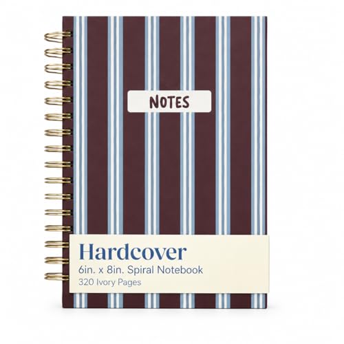 Cuaderno de espiral con tapa dura de tamano 6x8 y hojas para escritura de diario