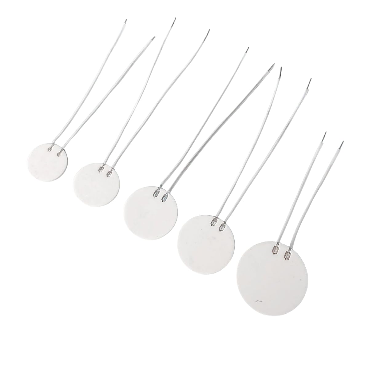 5 szt. Miniaturowe ceramiczne elementy grzejne 500°C Metalowy grzejnik ceramiczny o wysokiej temperaturze(28x1.3mm 12V)