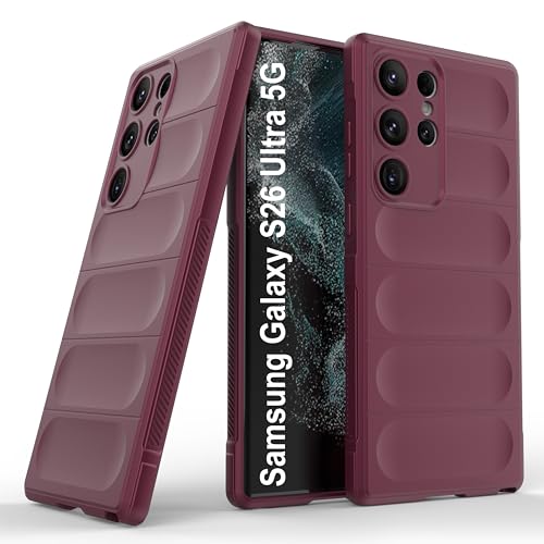 Image of Zapcase Back Case Cover for Samsung Galaxy S26 Ultra 5G | Compatible for Samsung Galaxy S26 Ultra 5G Back Cover | Liquid Silicon Magic Case with Camera Protection | Plum