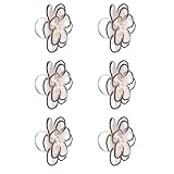 Delicados servilleteros de tul con flores para recepción de boda, diseño de 5 pétalos, hechos a mano, accesorios de vajilla decorativos, múltiples opciones de color, mallas para decoración de mesa