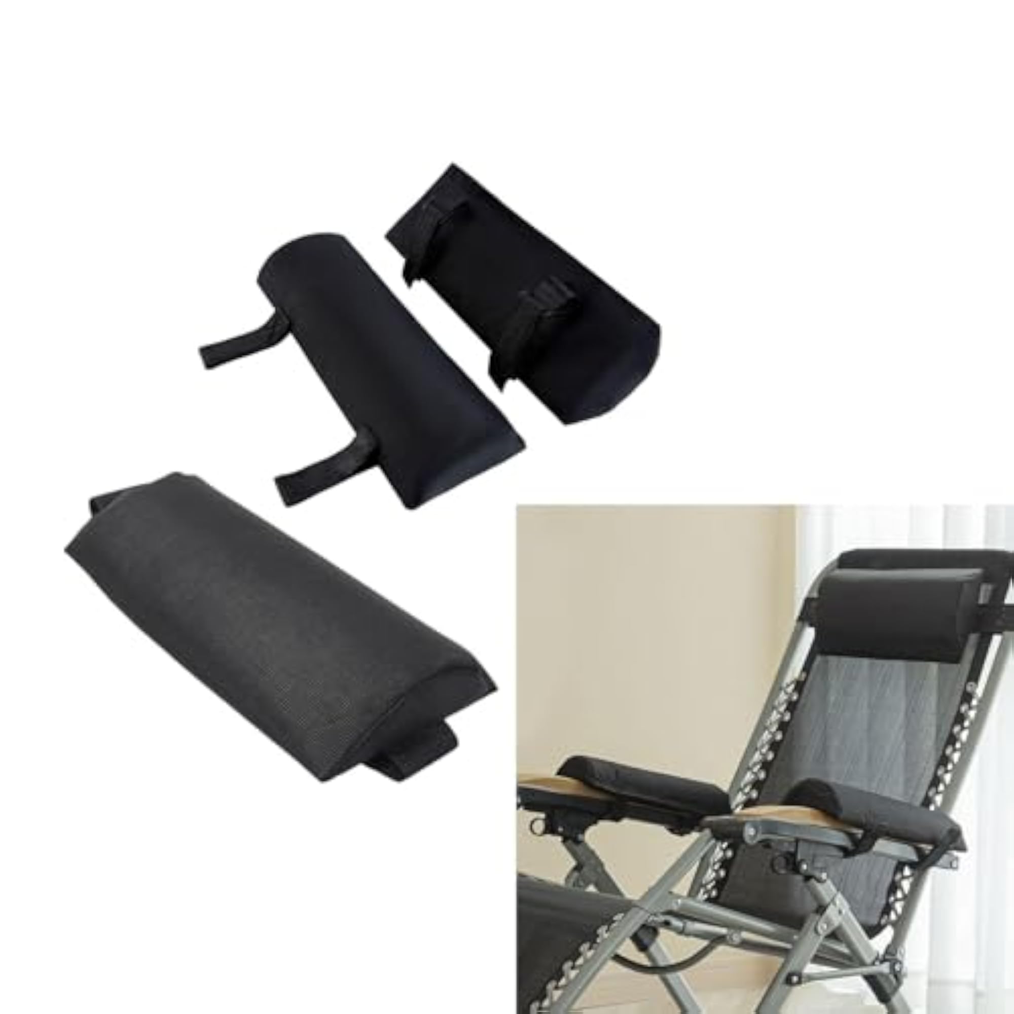 Durable Folding Recliner Head & Armrest Cushions