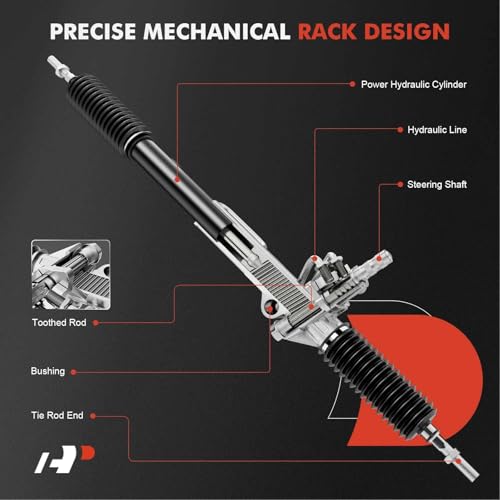 A-Premium - Hydraulic Power Steering Rack and Pinion Compatible with Toyota Corolla 1993-2002 & Chevrolet Prizm 1998-2002 & Geo Prizm 1993-1997, Replace# 4550329365 by A-Premium - Image 4