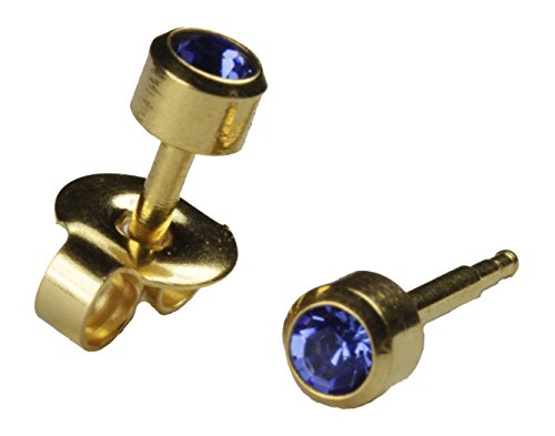 Ear Piercing Earrings 6 Pairs of 4mm 16ga Thick Post Gold Studex Studs Hypoallergenic4