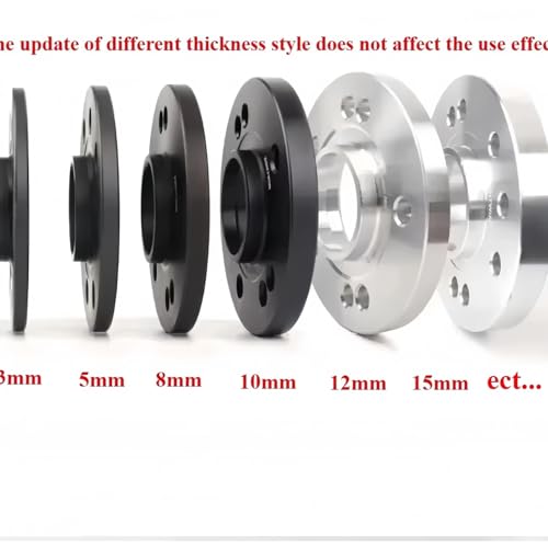 Entretoises de roue conversion PCD 5x100 pour jantes 5x112