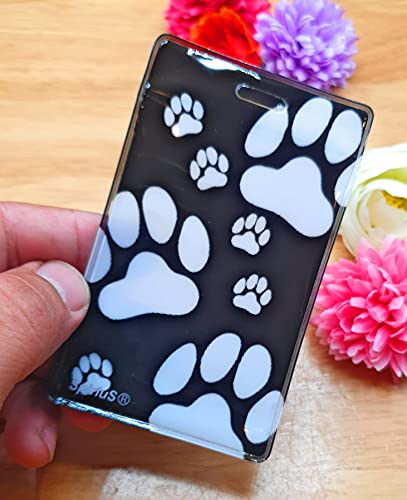 SpiriuS Cordino Da Collo Con Porta Badge In Plastica Morbida Per Chiavi Di Identificazione Mobile Mp3 Porta USB (fiori Unici In Nero - Foto 7