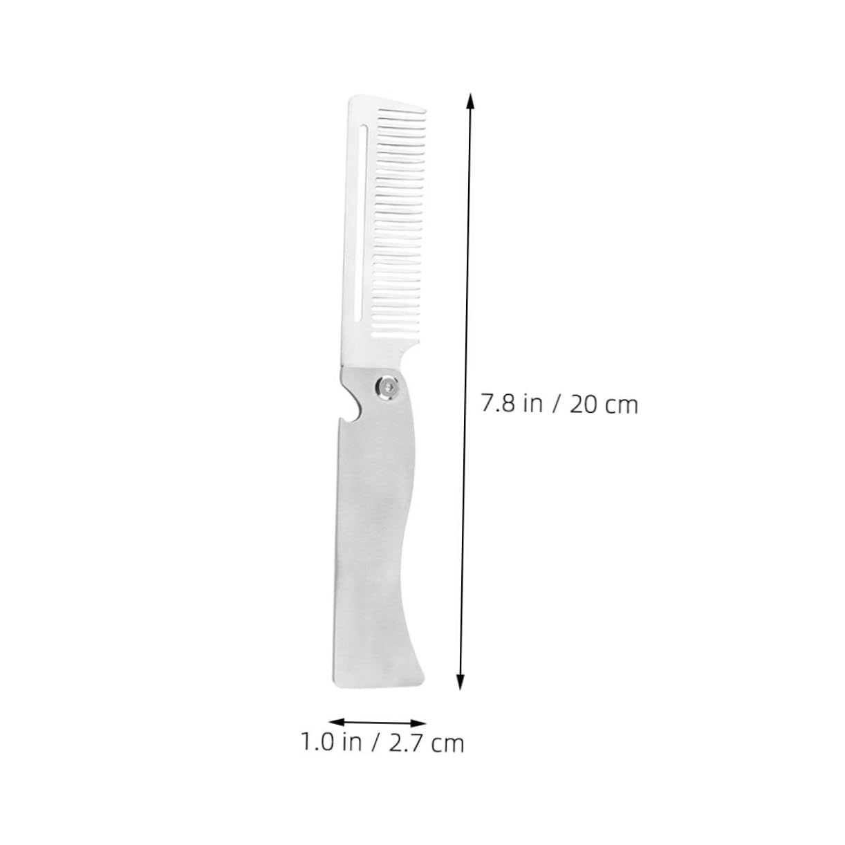 SOESFOUFU Beard Brush for Men Kit 2pcs Folding Combs Portable Hair Styling Tool for Beard Mustache and Hair Stainless Steel Pocket Comb