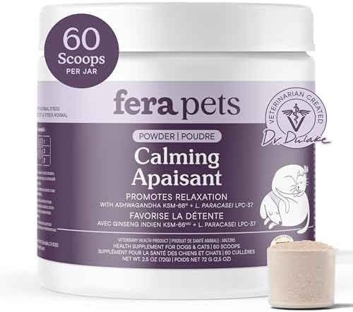 Fera Pet Organics Calming Supplement for Dogs & Cats - Calming Aids For Hyperactive Kittens