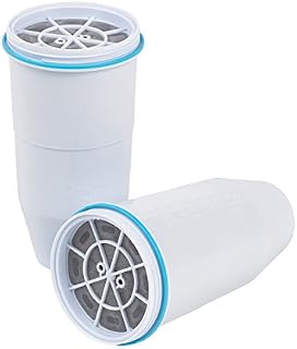 ZeroWater Replacement Water Filter Cartridges | 5 Stage Filtration System Reduces Fluoride, Chlorine, Lead and Chromium, 2 x Filter