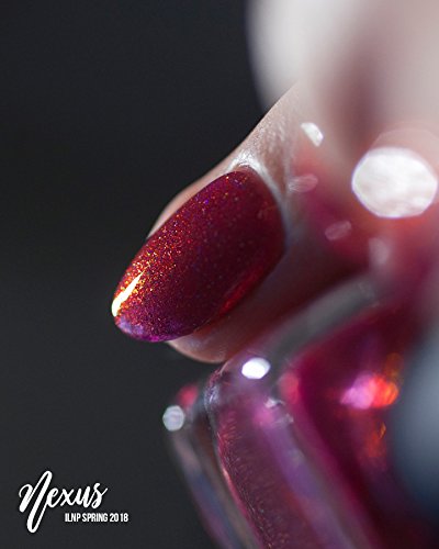 Image of ILNP Nexus - Rich Raspberry Holographic Nail Polish