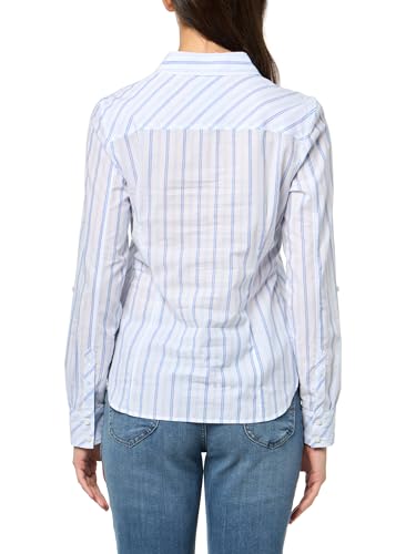 Image of Nautica Women's Button Front Long Sleeve Roll Tab Shirt