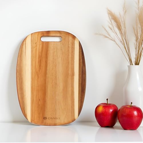 Tabla de cortar Daniks Acacia de madera 14x10 pulgadas miniatura 2