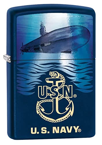 Encendedor Zippo personalizado Navy Blue miniatura 1