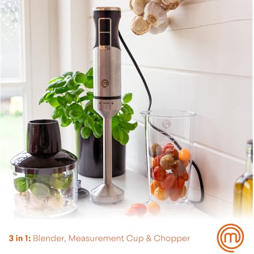 MasterChef Immersion Blender Handheld, Stainless Steel