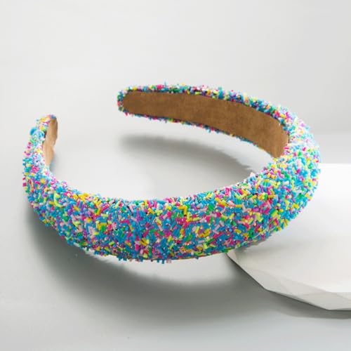 scicent Women's Fashion Headbands Rhinestone Hairband Handmade Baroque Crystal Soft Padded Head Band Bridal Elegant Wedding Wide Hairbands 16614 - Image 4