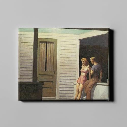 Lienzo de galería de Edward Hopper: Tarde de verano para renovar tus paredes