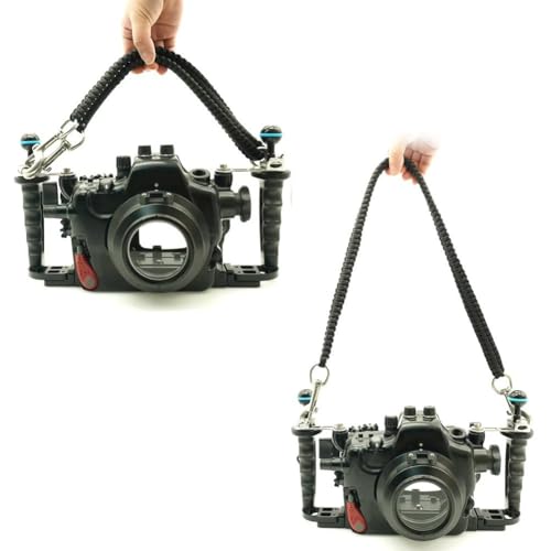 Correa de transporte para cámara subacuática con asa impermeable para linternas de buceo 7