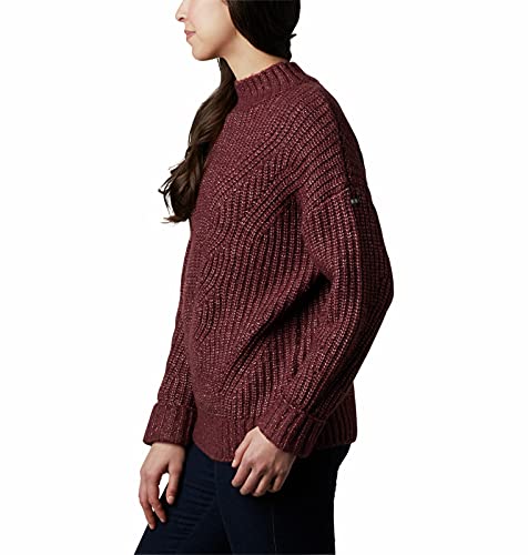 Columbia Women's Pine Street Sweater, Malbec Heather, X-Large #TOP2