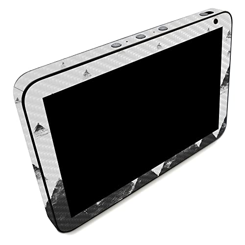 Image of MightySkins Carbon Fiber Skin Compatible with Amazon Echo Show 8 (Gen 2) - Black Hills | Protective, Durable Textured Carbon Fiber Finish | Easy to Apply | Made in The USA