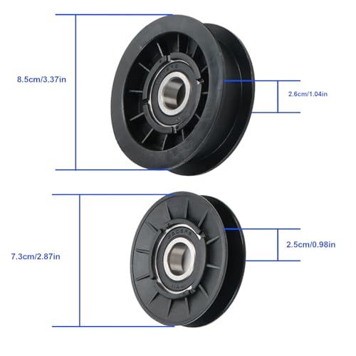 Aurolynne GX20286 GX20287 GX20006 Drive Belt And V-Idler Flat Pulley Kit Compatible thumb #4