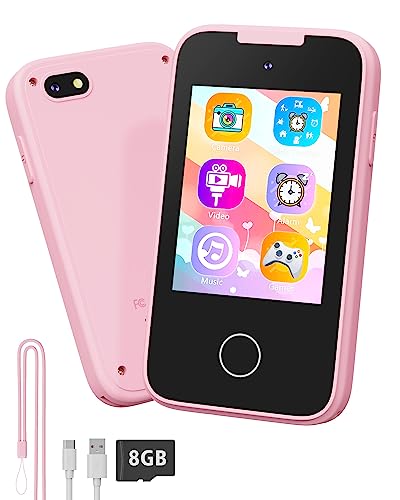 Shiningstone Kids Toddler Toy Phone For Girls Boys Age 3-6, Mp3 Music Player With Dual Camera, Kids Phone For Girls 3 4 5 6 7 Year Old, Best Christmas Birthday Gifts For Kids(Pink) #TOP7