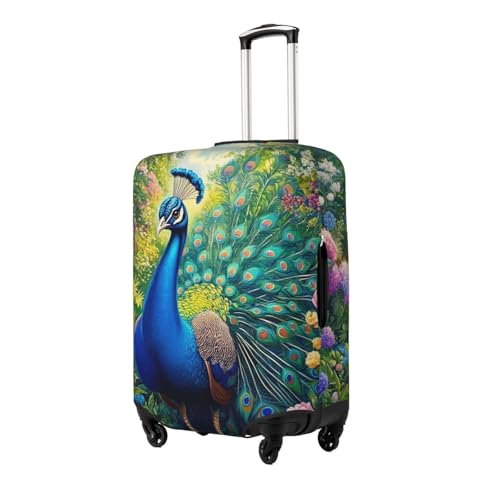 Peacock Luggage Cover Suitcase Cover Protector Travel Suitcase Cover2