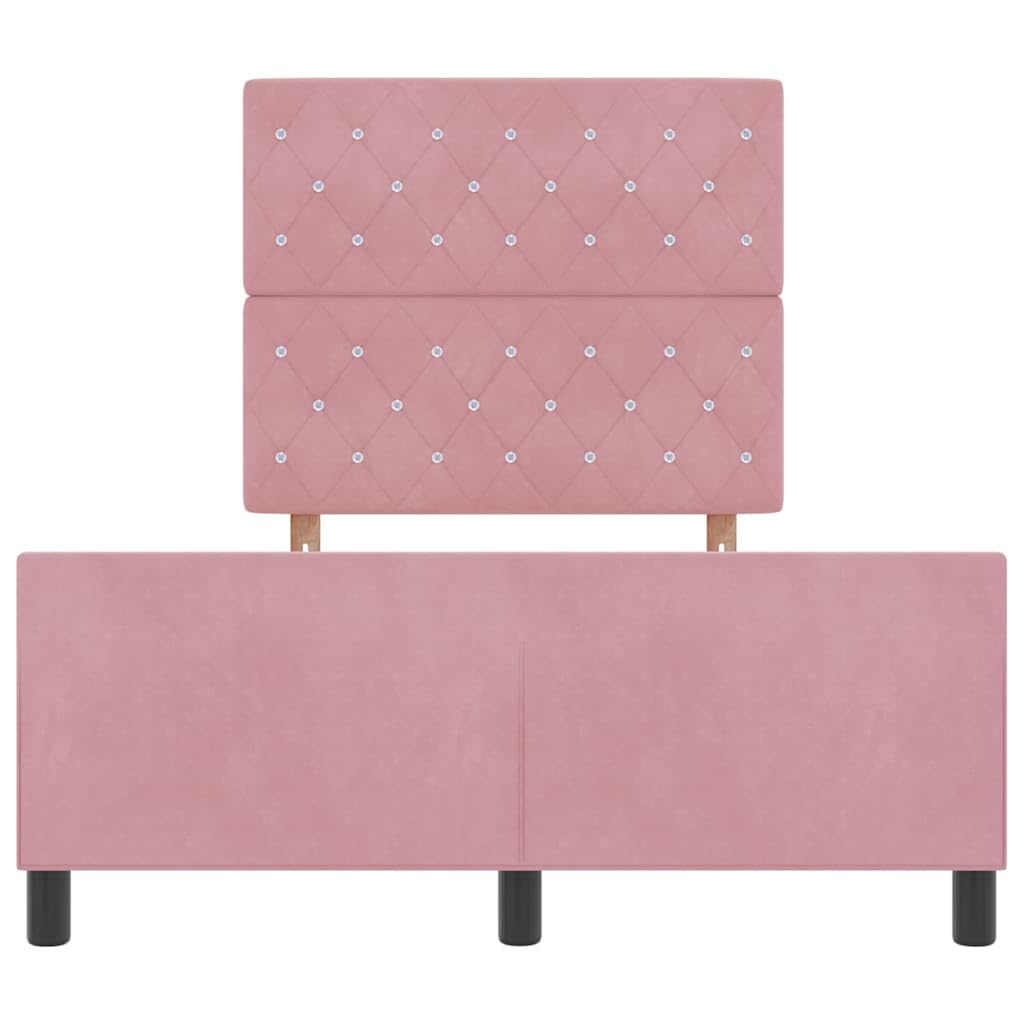 Velluto premium legno massello Modern Box rettangolare Rosa 120x200 cm