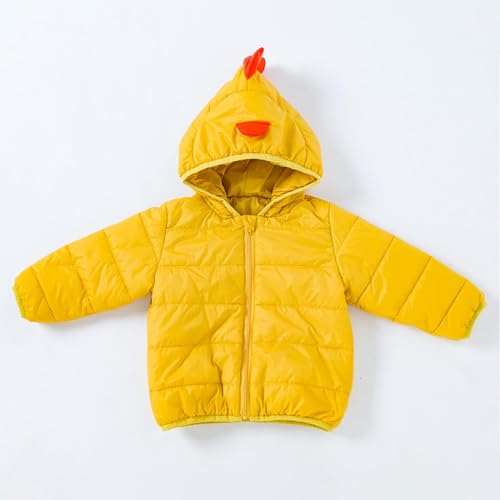 Medium Boys Winter Jacket Cartoon Chicken Thermal Top Soft Loose Casual Jacket Top3