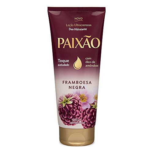 Hidratante Desodorante Corporal Paixão Framboesa Negra Hibisco, Paixão, Branco, 200 Ml