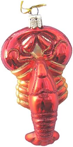 Beachcombers Blown Glass Lobster Ornament