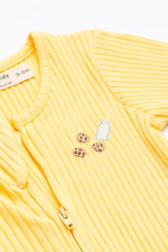 Image of monica + andy Double Zipper One Piece, 100% Organic Baby Clothes for Girls & Boys, Unisex, Preemie, Newborn & Infant Sizes